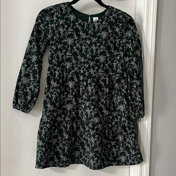 GAP Green Floral Kids Dress - Picture 2 of 11